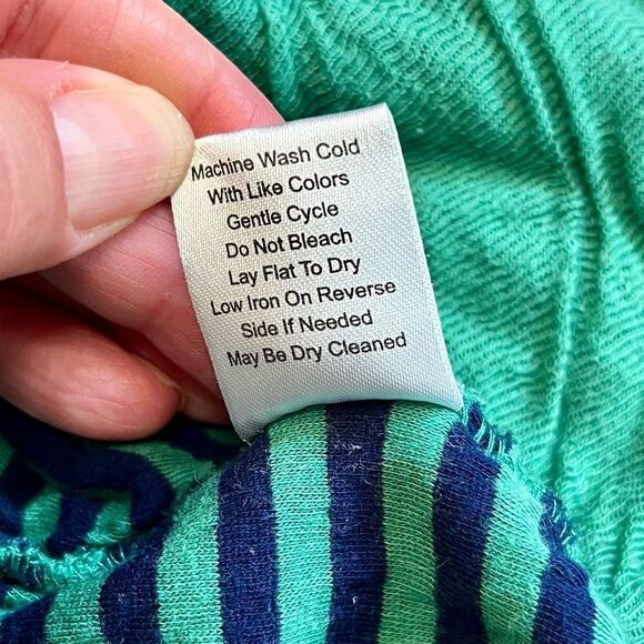 Evy’s Tree Pullover Hoodie Striped Sleeves Pocket Pouch Medium - Picture 12 of 13